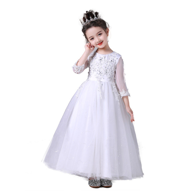 花童礼服女公主裙女童 蓬蓬纱女童钢琴表演礼服裙礼服裙高端 走秀,淘宝优惠券,粉丝福利购,淘宝优惠卷