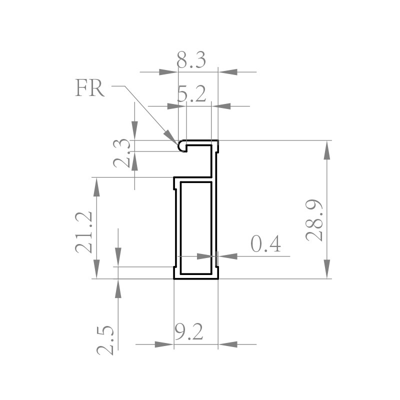 铝合金窗料型材框架推拉平移窗户边框铝材6字型净化铝型材纱窗料,淘宝优惠券,粉丝福利购,淘宝优惠卷