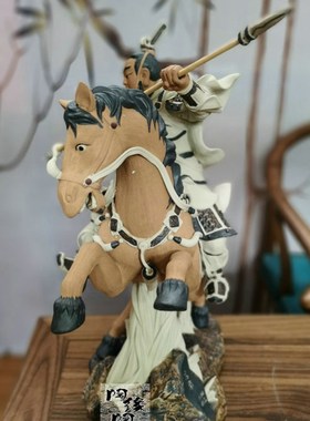 陶瓷工艺品  石湾公仔 三国 三英战吕布 吕布