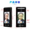Waterproof Dynamic Face Recognition Access Control All-in-one Fingerprint Face Scan Face Brush Attendance Magnetic Electric Suction Lock Set