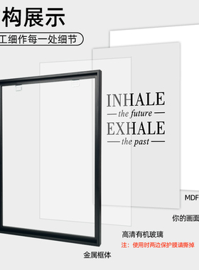 铝合金海报框8K4k金属b2画框装裱相框挂墙A3营业执照框拼图框定制