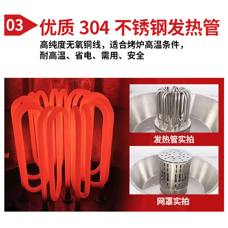 劲恒双层不锈钢纯220v380v电热烤鸭炉超市商用烧鹅炉烧鸭炉烤鸡炉,淘宝优惠券,粉丝福利购,淘宝优惠卷