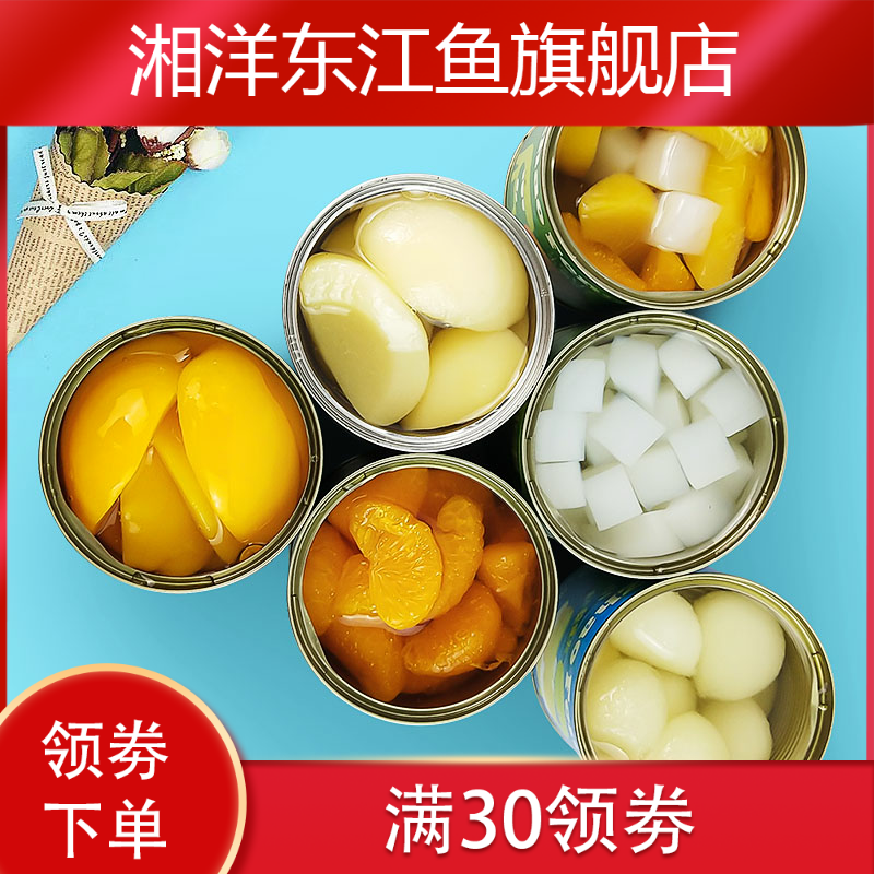 新款糖水300g方便速食椰果新鲜罐头 湘洋东江鱼水果罐头
