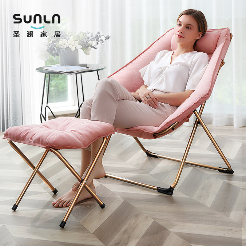 躺椅阳台休闲椅家用单人沙发轻奢折叠午休午睡椅子靠背懒人沙发椅,淘宝优惠券,粉丝福利购,淘宝优惠卷