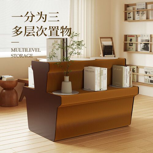 十八纸展台展示架装饰陈列置物展架多层中岛展示台可折叠轻型展桌 - 图1