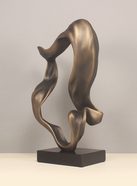 雕塑摆件抽象艺术品摆设现代软装饰品玻璃钢家居售楼处客厅摆放件