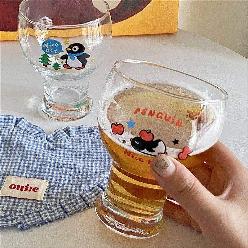 可爱卡通啤酒杯大容量家用玻璃杯夏天水杯冰果汁杯精酿创意酒杯女,淘宝优惠券,粉丝福利购,淘宝优惠卷
