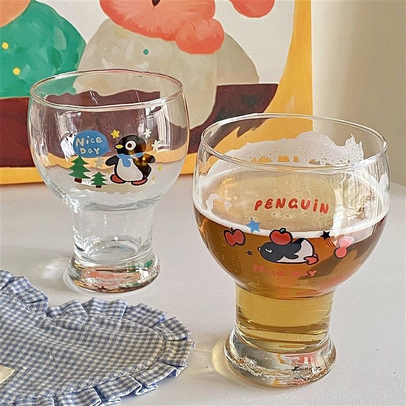 可爱卡通啤酒杯大容量家用玻璃杯夏天水杯冰果汁杯精酿创意酒杯女,淘宝优惠券,粉丝福利购,淘宝优惠卷