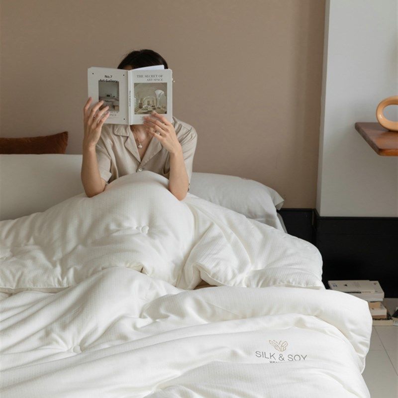 A类大豆蚕宝被 春秋被夏被可机洗1.8空调薄被冬被1.5m2米2.3 2.4m,淘宝优惠券,粉丝福利购,淘宝优惠卷