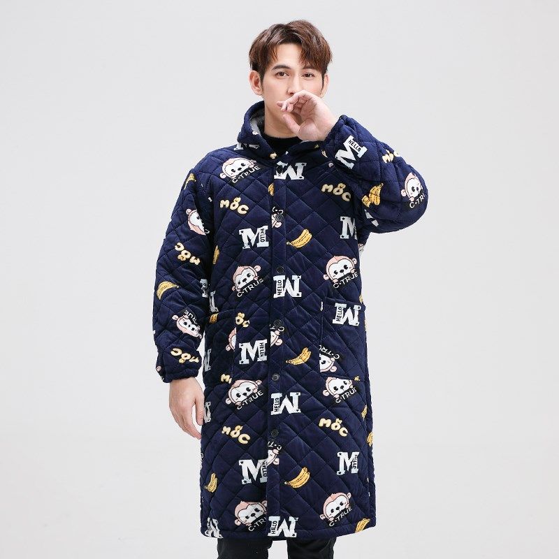 加厚加绒罩衣保暖加长款工作服男士大人围裙棉衣外套防风防寒大褂,淘宝优惠券,粉丝福利购,淘宝优惠卷