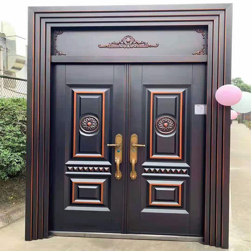 锌合金别墅大门双门对开防盗门农村家用自建房大门进户门仿铜门,淘宝优惠券,粉丝福利购,淘宝优惠卷