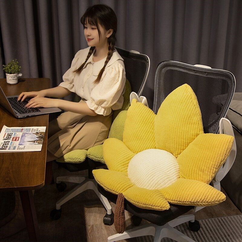 毛绒绒枫叶坐垫屁垫沙发飘窗卧室地上椅子抱枕办公室椅垫靠背靠,淘宝优惠券,粉丝福利购,淘宝优惠卷