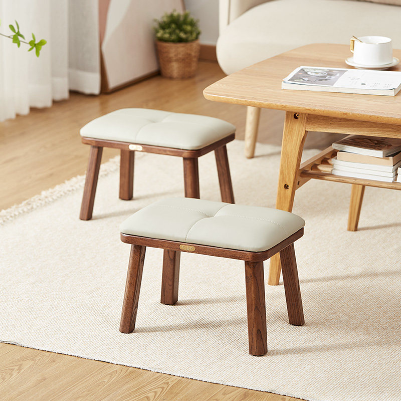 实木矮凳懒人客厅木凳家用软包凳子茶几小板凳换鞋凳创意木质方凳,淘宝优惠券,粉丝福利购,淘宝优惠卷