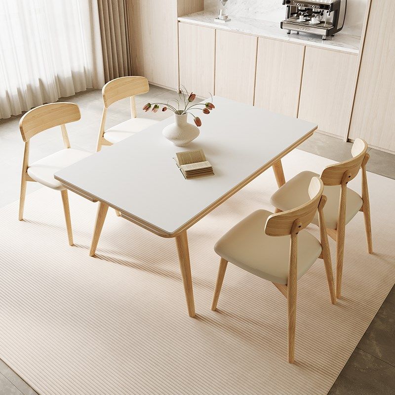 实木岩板餐桌椅组合2024新款简约亮光可变方桌两用长方形伸缩餐桌,淘宝优惠券,粉丝福利购,淘宝优惠卷