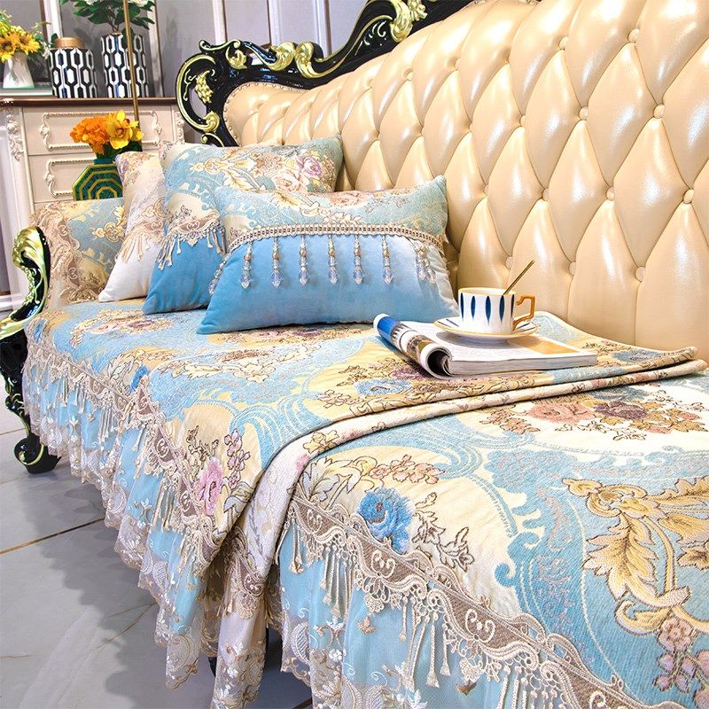 美式沙发垫高档奢华贵妃四季通用客厅组合固定防滑坐垫布套罩定制,淘宝优惠券,粉丝福利购,淘宝优惠卷