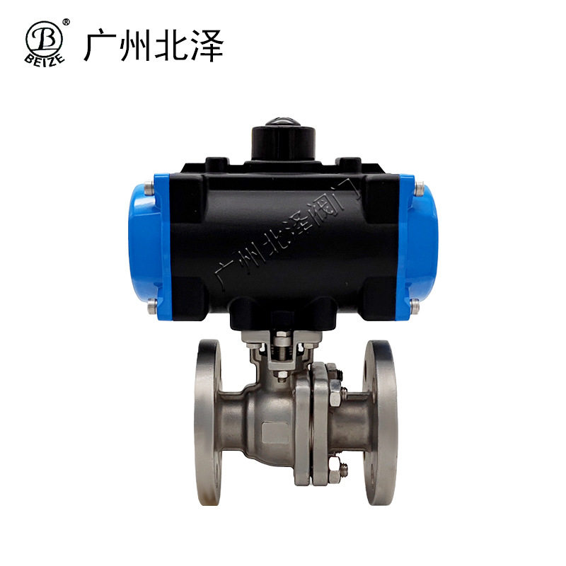 Pneumatic stainless steel flange ball valve Q641F-16P industrial chemical environmental protection water treatment new energy intelligent equipment