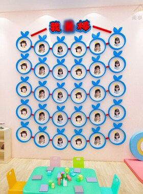 幼儿园送你一朵小红花环创材料主题墙面贴纸教室表扬照片墙贴装饰