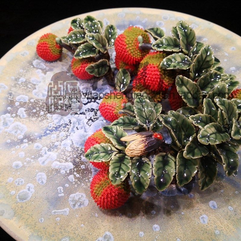 陶瓷新款博古架开业送礼家居电视酒柜门客厅饰品荔枝挂碟装饰摆饰,淘宝优惠券,粉丝福利购,淘宝优惠卷