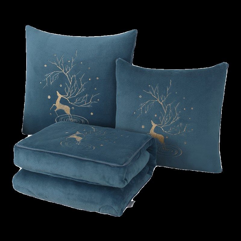 加绒抱枕被子两用珊瑚绒加厚加大办公室午睡被车内折叠靠枕头冬季,淘宝优惠券,粉丝福利购,淘宝优惠卷