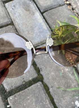 东海水晶石头眼镜清凉养目男士爷爷复古镜老人圆形反梁水晶石头镜