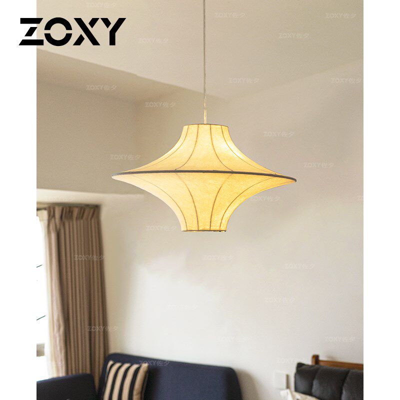 zoxy侘寂风飞碟蚕丝餐厅吊灯设计师日式民宿客厅卧室吧台书房吊灯,淘宝优惠券,粉丝福利购,淘宝优惠卷