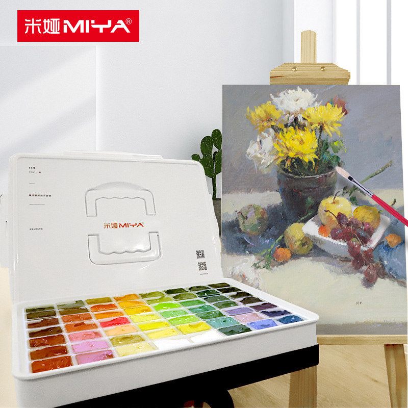 米娅水粉颜料果冻颜料套装初学者集训艺考学生用水粉画颜料35色42,淘宝优惠券,粉丝福利购,淘宝优惠卷