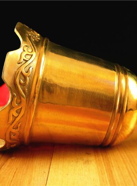 纯铜光面铜钟寺庙无字钟大号铜铃铛挂件门饰平安黄铜铜钟挂钟