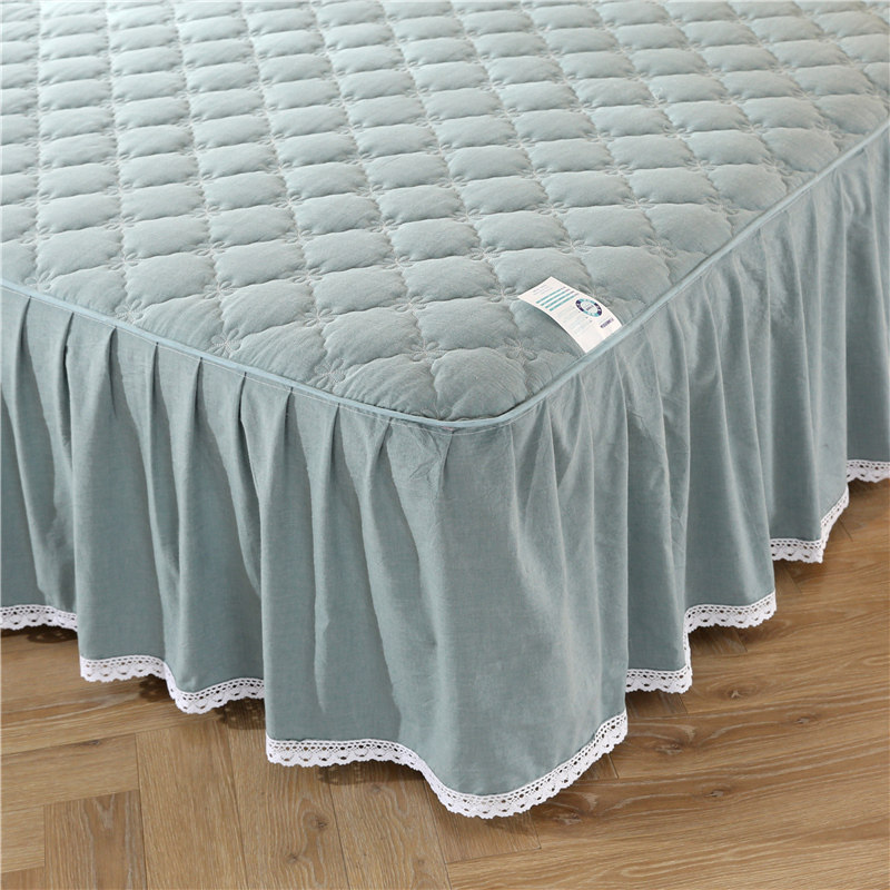 高档水洗棉全棉夹棉床裙三件套纯棉床罩单件新款床盖床单时尚床笠,淘宝优惠券,粉丝福利购,淘宝优惠卷