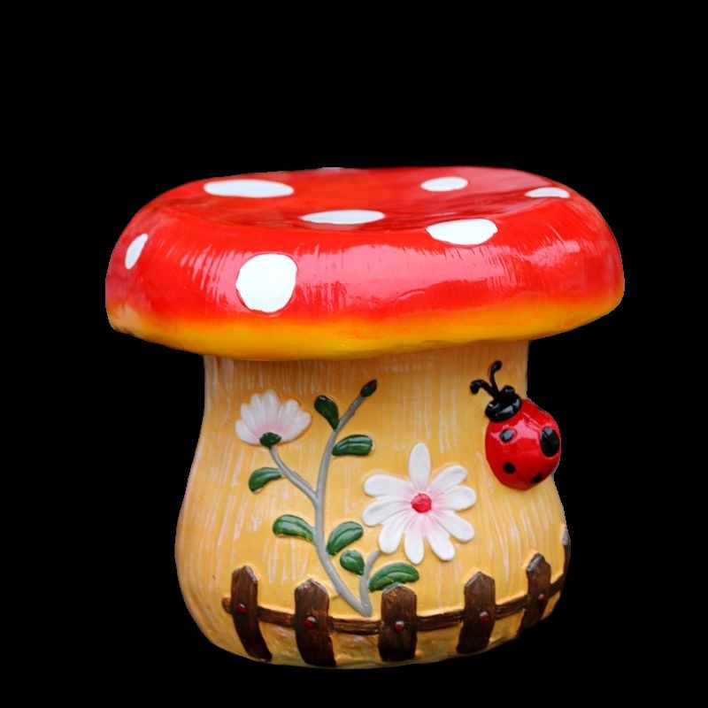 蘑菇桌椅幼儿园花园草坪小区凳子摆件创意庭院园林景观装饰品花架,淘宝优惠券,粉丝福利购,淘宝优惠卷