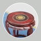 Mahogany red rosewood round flower table base solid wood teapot bonsai jade antique vase ornaments base bracket