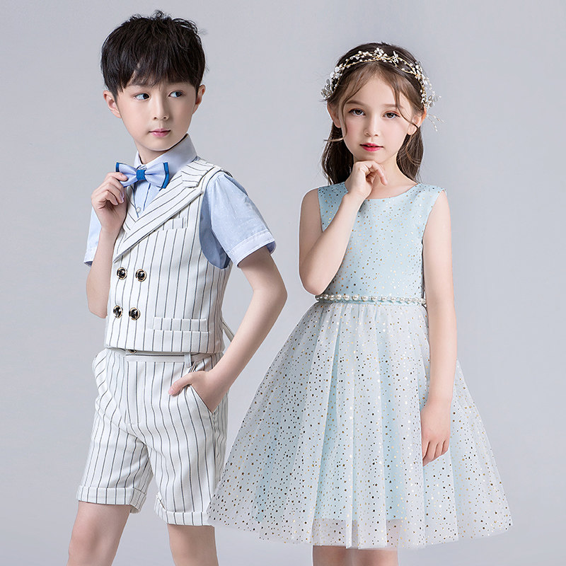 六一男女儿童表演出服中小学生衬衣夏套装舞蹈幼儿园大合唱礼服裙,淘宝优惠券,粉丝福利购,淘宝优惠卷