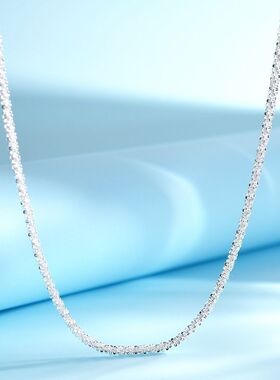 Jeff tse 女性百搭项链不掉色链条水波链满天星锁骨链新款正品