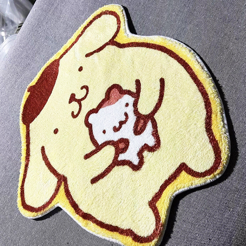 可爱卡通异形布丁狗地毯防滑家用卧室客厅地垫床边毛绒垫儿童房,淘宝优惠券,粉丝福利购,淘宝优惠卷