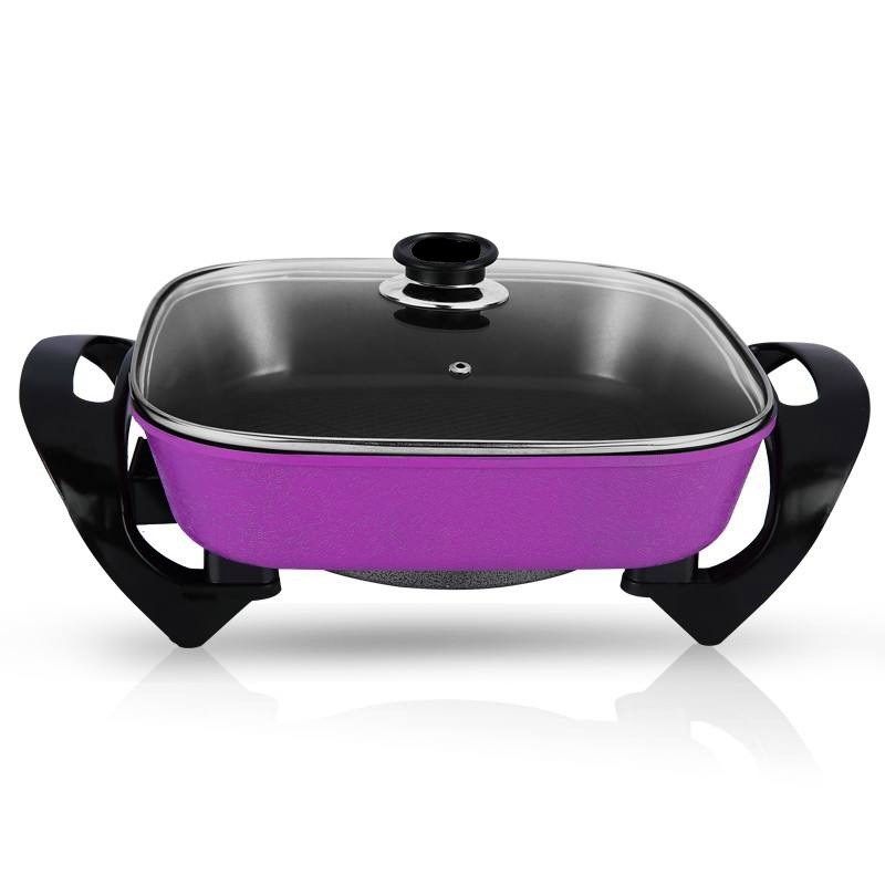 欧妮家韩式现代多功能电热锅四方锅 不粘电火锅元宝锅电煎锅,淘宝优惠券,粉丝福利购,淘宝优惠卷