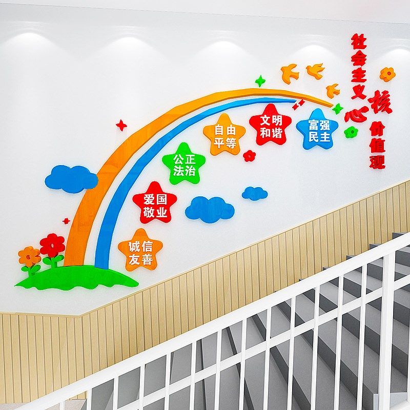 社会主义核心价值观党建文化墙社区党员支部活动室主题墙布置墙贴,淘宝优惠券,粉丝福利购,淘宝优惠卷