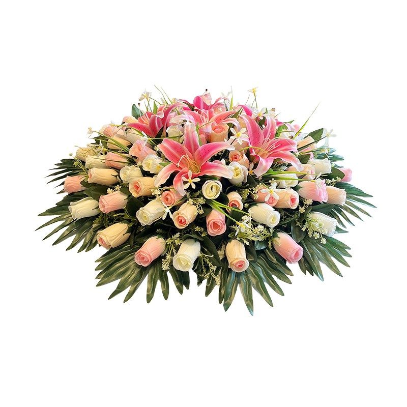 酒店餐桌花大圆桌摆花演讲台仿真花会议桌花转盘餐桌花假花装饰花,淘宝优惠券,粉丝福利购,淘宝优惠卷