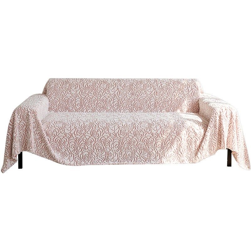 奶油风沙发巾2024新款秋冬加厚玫瑰绒沙发套罩全包式防尘盖布毛毯,淘宝优惠券,粉丝福利购,淘宝优惠卷