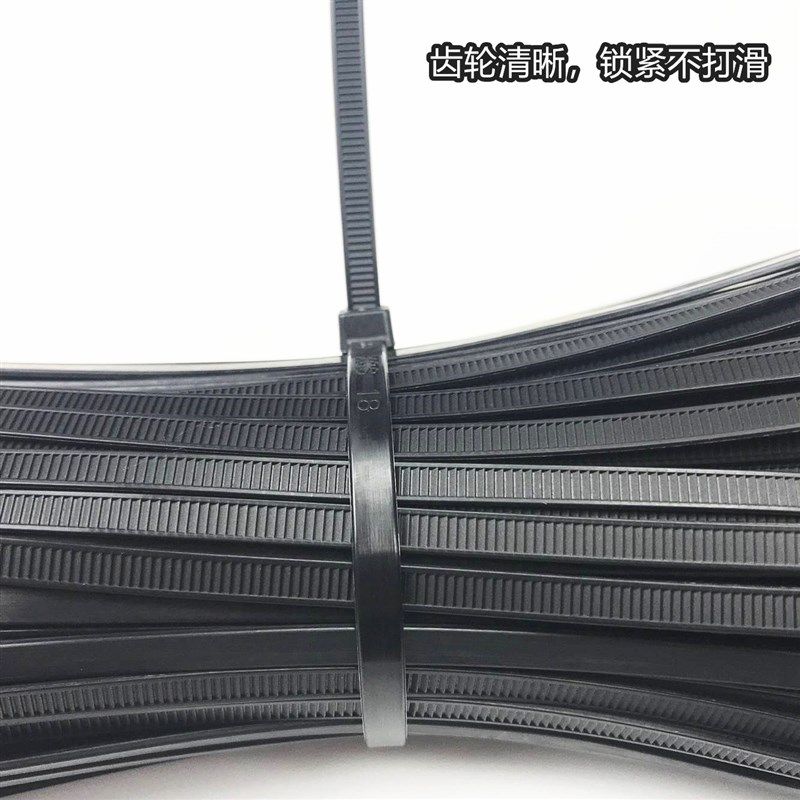 塑料封条黑色扎带 国标4*200mm尼龙扎带 电线扎带 500条/包(实数),淘宝优惠券,粉丝福利购,淘宝优惠卷