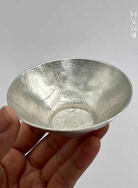 锡雕侠侣纯锡手工非遗茶盏酒杯