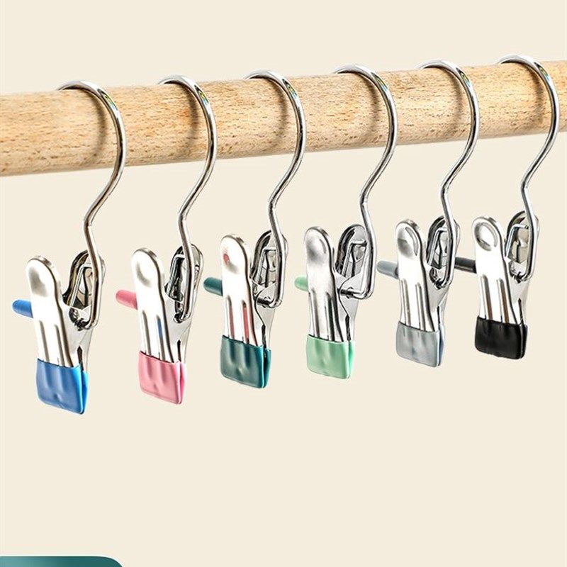 【防滑无痕 强劲夹力】带钩多功能夹子帽子收纳夹裤夹单钩晾晒夹c,淘宝优惠券,粉丝福利购,淘宝优惠卷