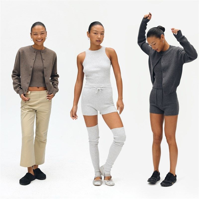 oneup基础款背心开衫外套两件套女秋季套装宽松休闲针织衫上衣,淘宝优惠券,粉丝福利购,淘宝优惠卷