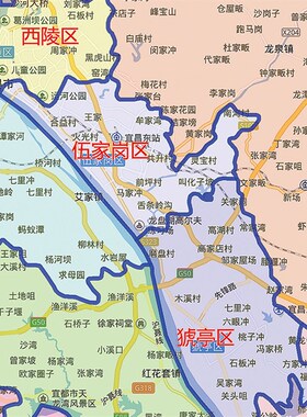 2021新款宜昌市地图贴图办公室挂图高清防水墙壁贴超大装饰画定制