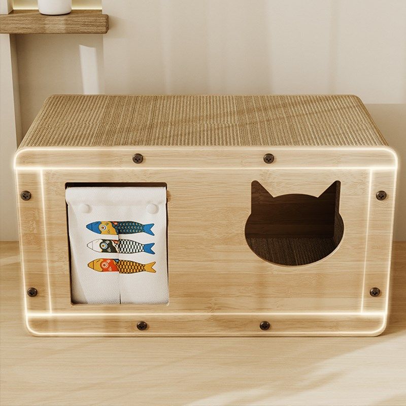 好多鱼猫抓板窝耐磨立式猫爪板耐抓猫窝四季通用猫屋沙发防抓玩具,淘宝优惠券,粉丝福利购,淘宝优惠卷