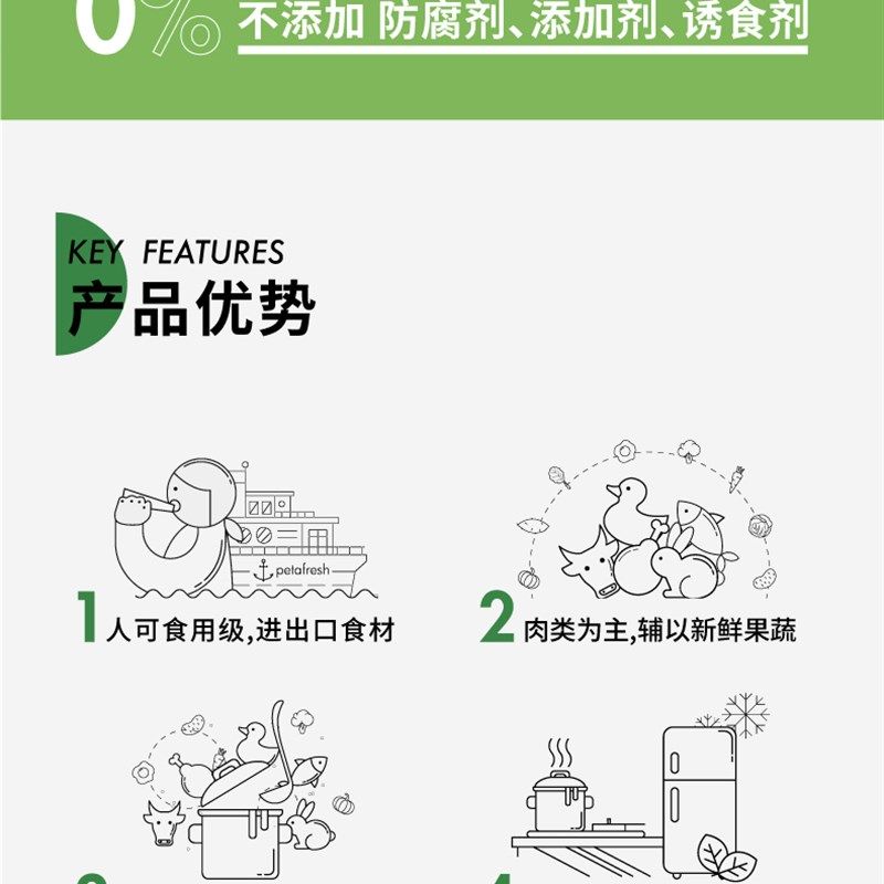 派膳师宠物狗狗零食鲜粮鸭肉主食拌饭湿粮通用犬粮70g*7补充营养,淘宝优惠券,粉丝福利购,淘宝优惠卷