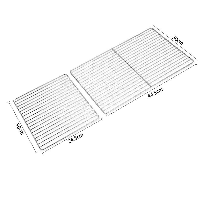 2张装烧烤网不锈钢长方形方格烤网网架工具户外用具用品烤炉配件,淘宝优惠券,粉丝福利购,淘宝优惠卷