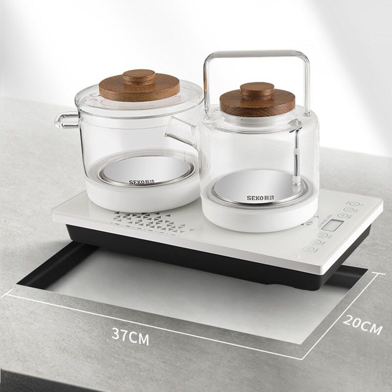 新功全自动底部上水电热水壶玻璃烧水壶泡茶一体嵌入式茶桌新款W6,淘宝优惠券,粉丝福利购,淘宝优惠卷