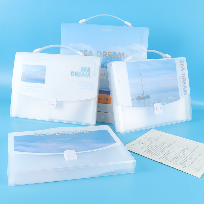 13格手提风琴包多层塑料文件夹学生用大容量试卷收纳袋防水文件袋,淘宝优惠券,粉丝福利购,淘宝优惠卷