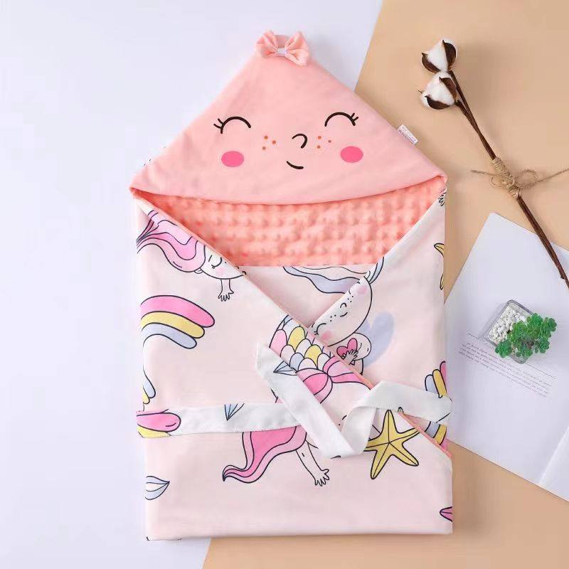 婴儿豆豆绒包被安抚被秋冬加厚豆豆绒大尺寸抱被春秋纯棉宝宝盖毯,淘宝优惠券,粉丝福利购,淘宝优惠卷