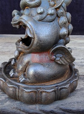 铸铁貔貅案头摆件匠心打造精工细作复古怀旧工艺雅居茶社实用收藏