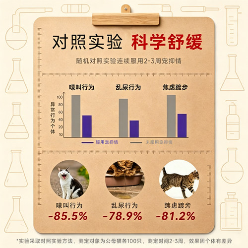 猫狗发情 情绪不稳 应激不安嚎叫乱拉乱尿 抑制等期间的营养补充 - 图0